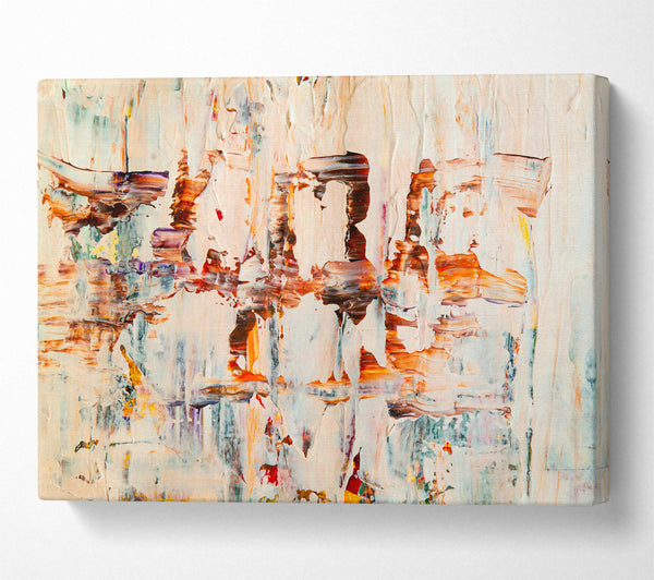  A Canvas Print of White And Rust Dreams Canvas Print