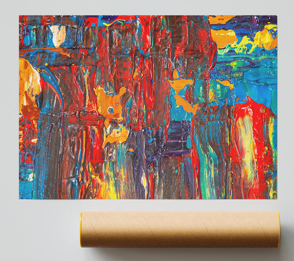 The Blue Abstract Poster