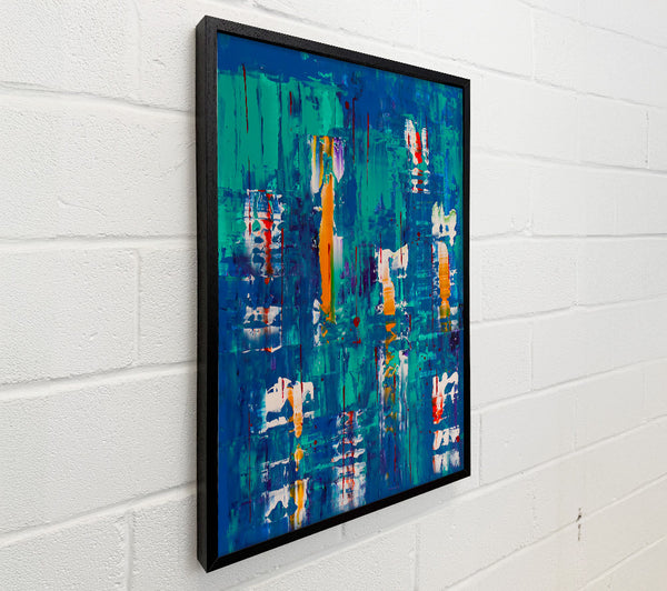 Azure Abstract Drips