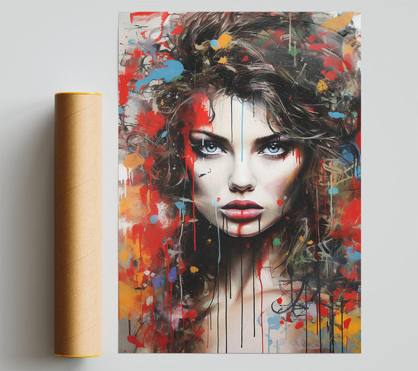 Street Art Girl Poster