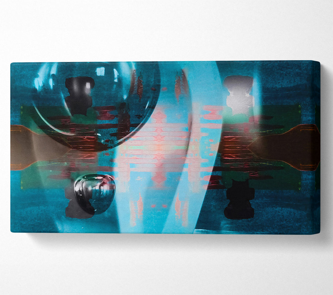  A Canvas Print of Aqua Lens Reflections Canvas Print