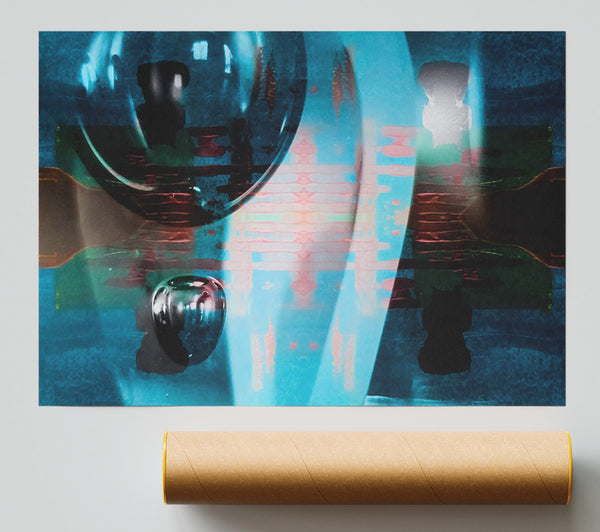 Aqua Lens Reflections Giclee Print