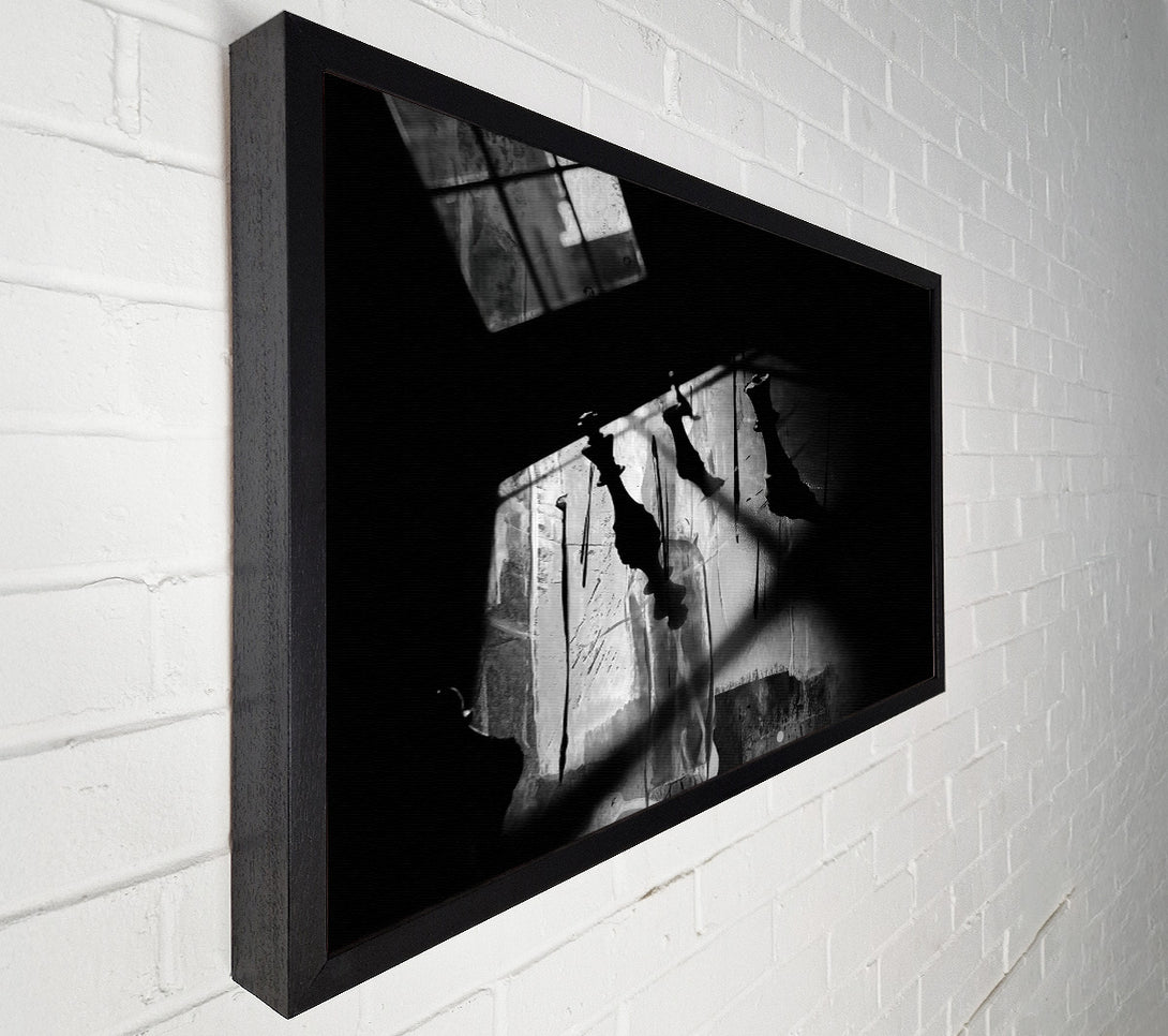  A Canvas Print of Black & White Shadows Canvas Print