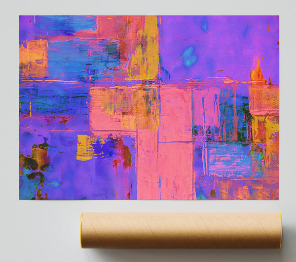 Purple Abstract Expressionism Print