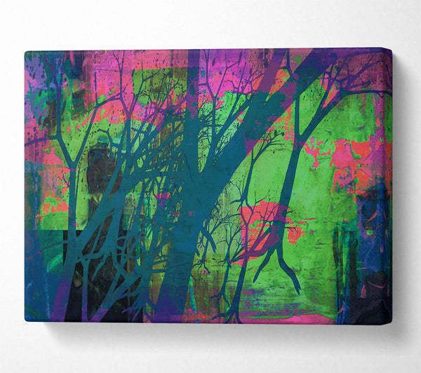  A Canvas Print of Teal Forest Dreamscape Canvas Art