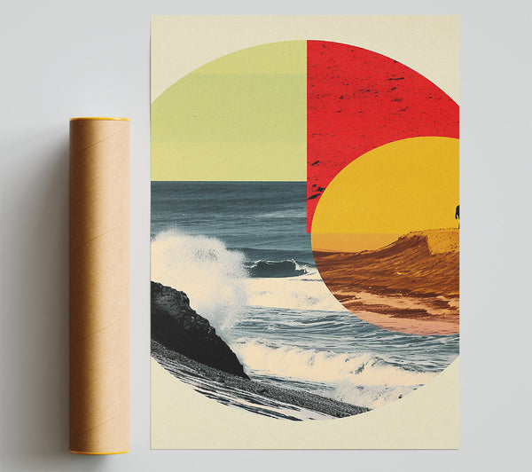 Summer Beach Abstract Print