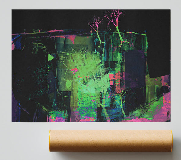 Emerald Forest Dreamscape Poster