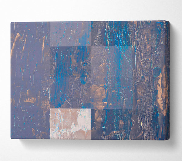  A Canvas Print of Blue Abstract Texture Canvas Wall Art