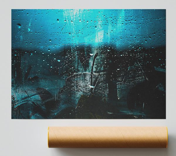 Azure Rainscape Giclee Print