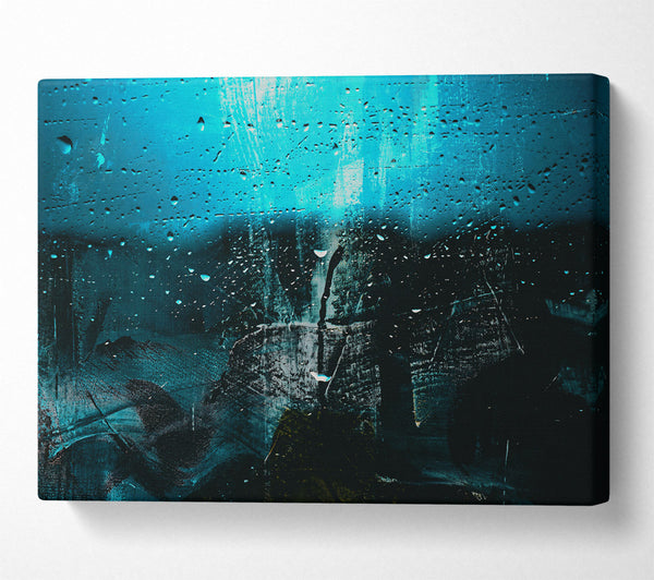  A Canvas Print of Azure Rainscape Canvas Print