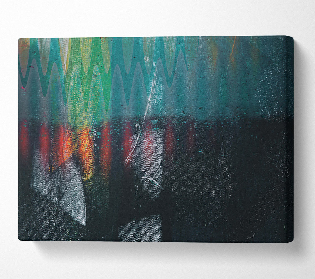  A Canvas Print of Teal Abstract Dreamscape Canvas Wall Art