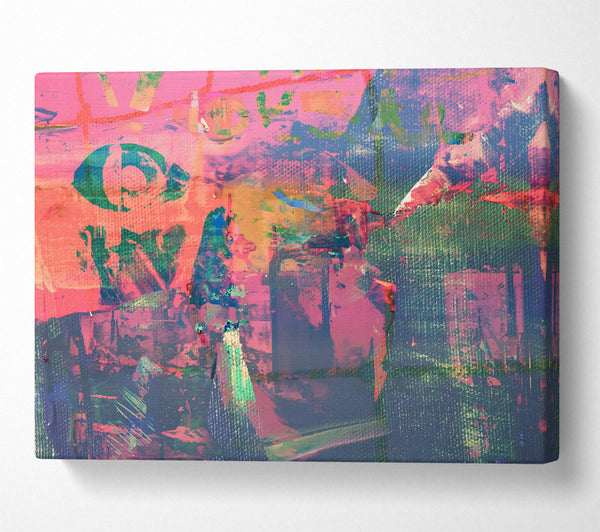  A Canvas Print of Crimson Canvas Chaos Canvas Wall Art