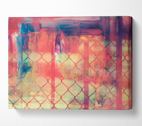  A Canvas Print of Crimson Chain Link Dreams Canvas Art