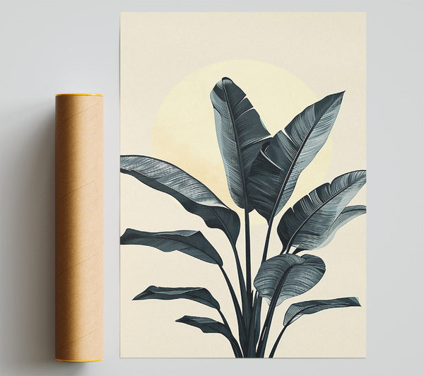 Sun Above The Palm Print