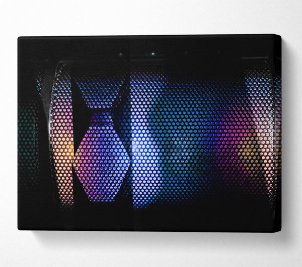  A Canvas Print of Blue Dotted Rhythm Canvas Art
