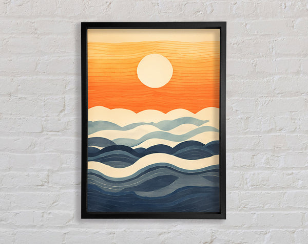 Sun Dancing On The Clouds Framed Print