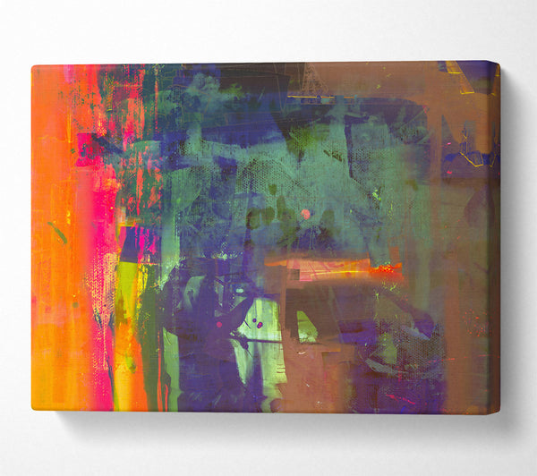  A Canvas Print of Crimson Abstract Dream Canvas Art