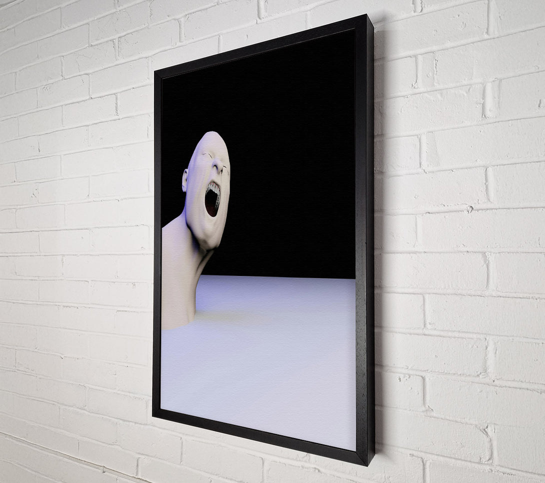  A Canvas Print of Pale Blue Scream Canvas Art