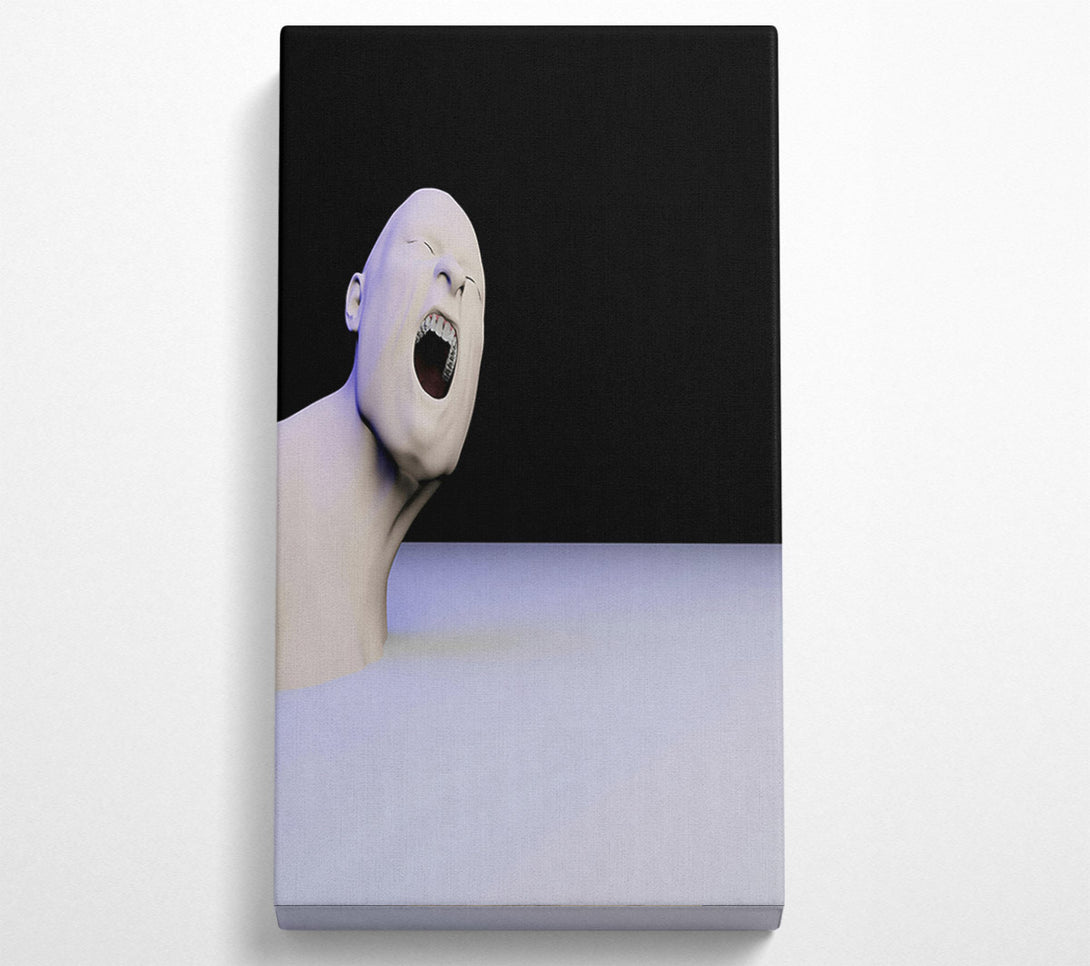  A Canvas Print of Pale Blue Scream Canvas Art