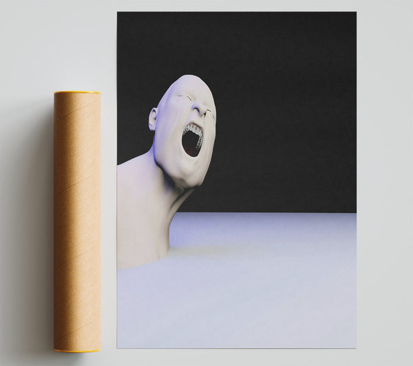 Pale Blue Scream Giclee Print