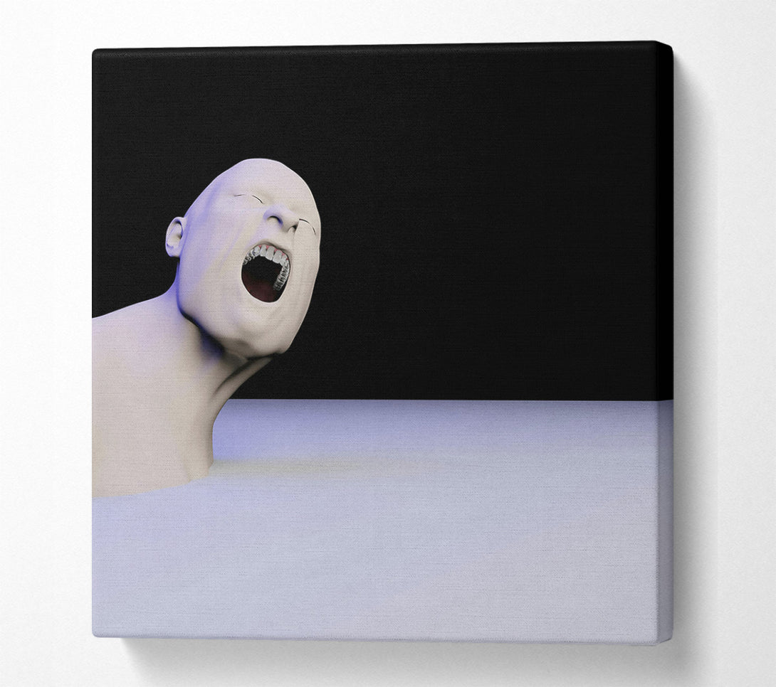  A Canvas Print of Pale Blue Scream Canvas Art