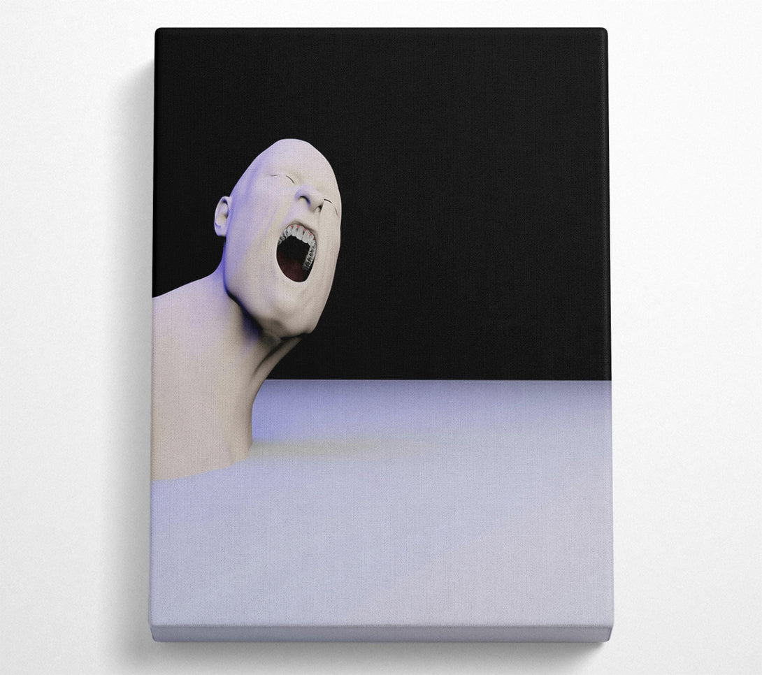  A Canvas Print of Pale Blue Scream Canvas Art