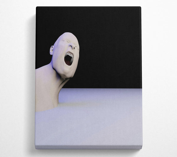  A Canvas Print of Pale Blue Scream Canvas Art