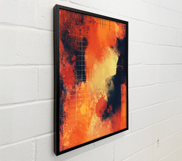 Crimson Grid Splashes