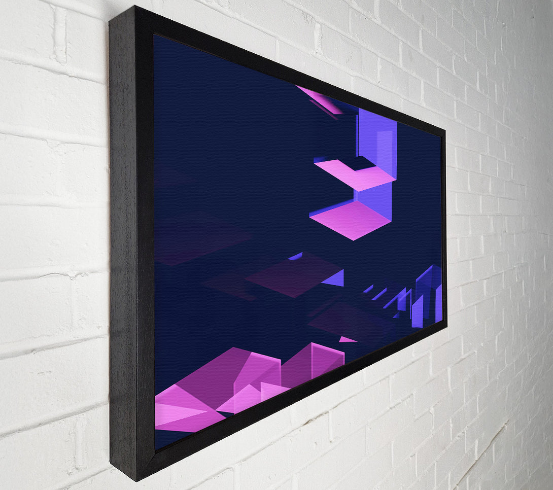 A Canvas Print of Pink And Blue Geometry Canvas Art