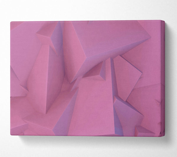  A Canvas Print of Rose-Tinted Geometry Canvas Wall Art