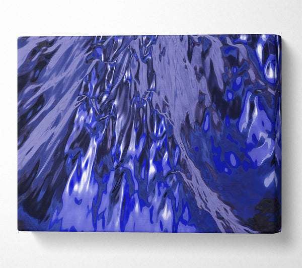 A Canvas Print of Indigo Liquid Flow Canvas Wall Art