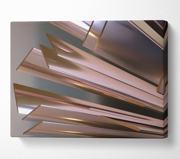  A Canvas Print of Rose Gold Reflections Canvas Print
