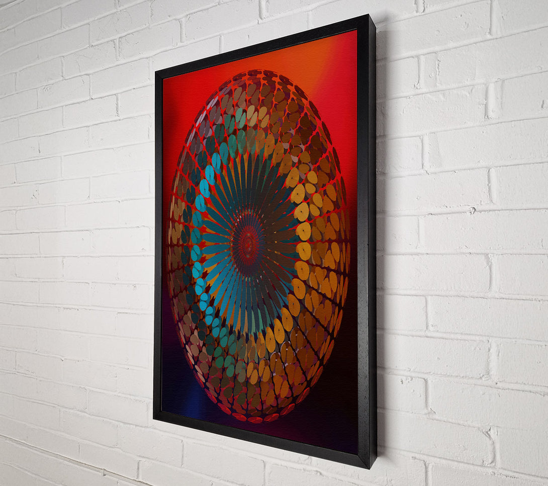  A Canvas Print of Teal Orb Of Dreams Canvas Wall Art