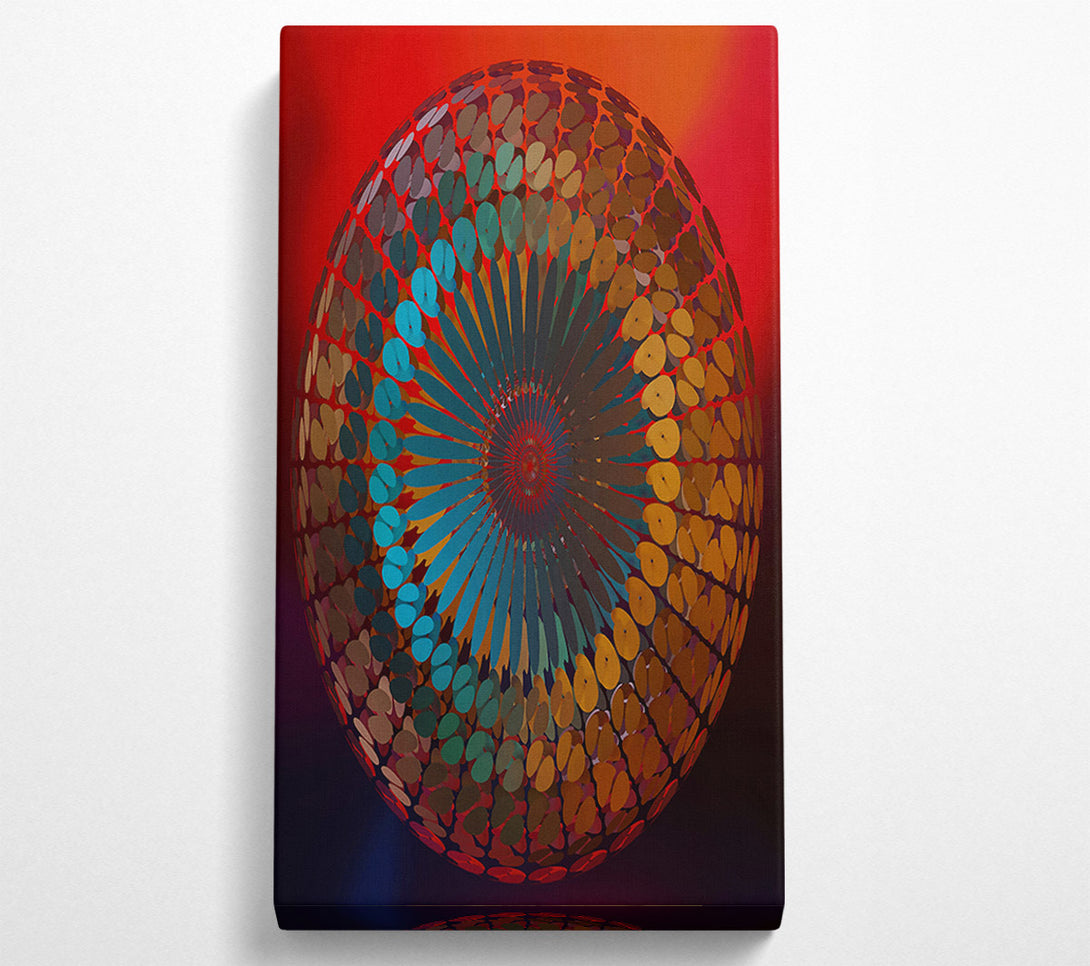  A Canvas Print of Teal Orb Of Dreams Canvas Wall Art