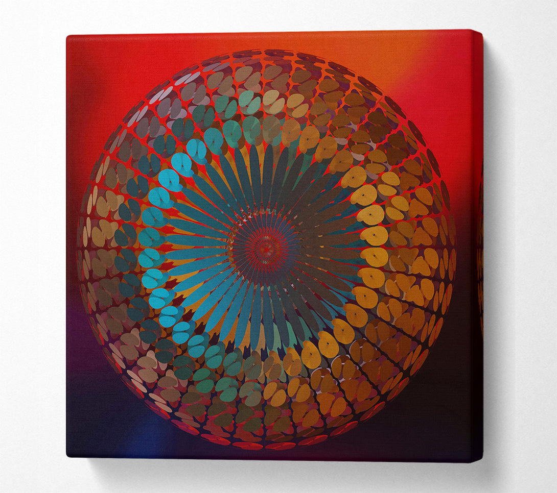  A Canvas Print of Teal Orb Of Dreams Canvas Wall Art