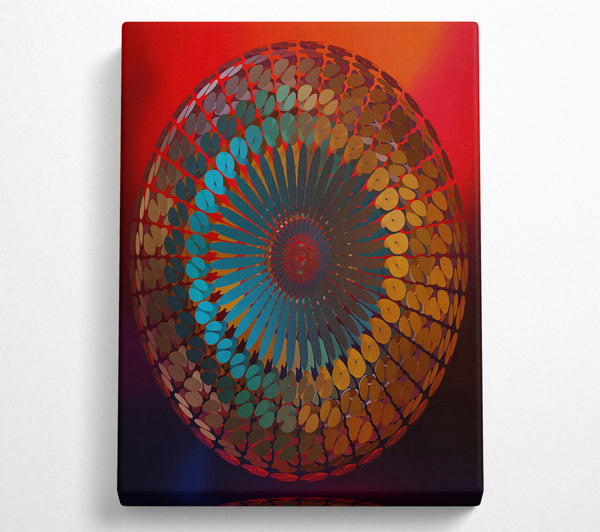  A Canvas Print of Teal Orb Of Dreams Canvas Wall Art