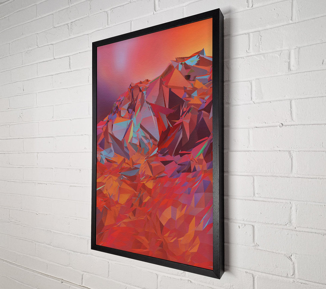  A Canvas Print of Crimson Crystal Peaks Canvas Art