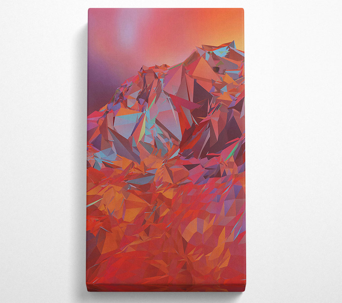  A Canvas Print of Crimson Crystal Peaks Canvas Art