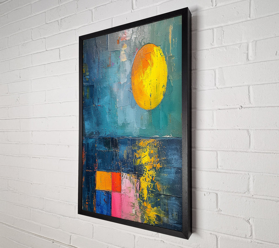  A Canvas Print of Sun On The Sea Canvas Print