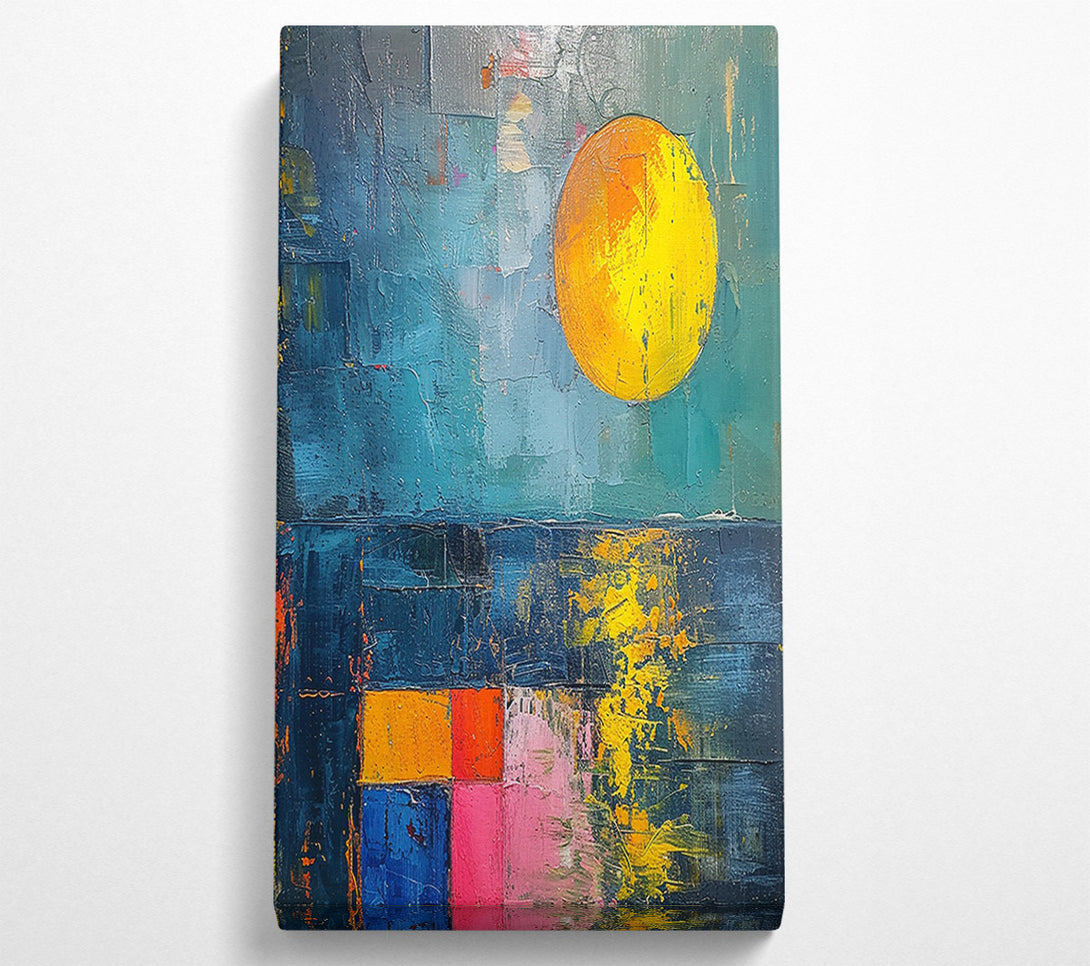  A Canvas Print of Sun On The Sea Canvas Print