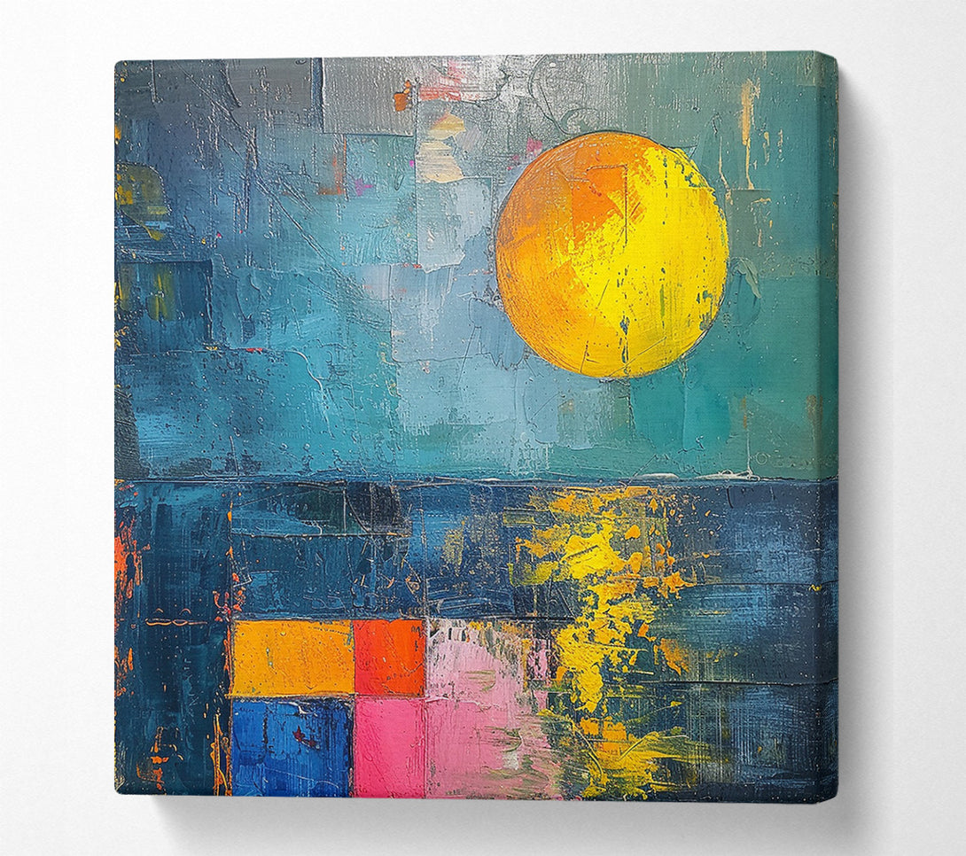  A Canvas Print of Sun On The Sea Canvas Print