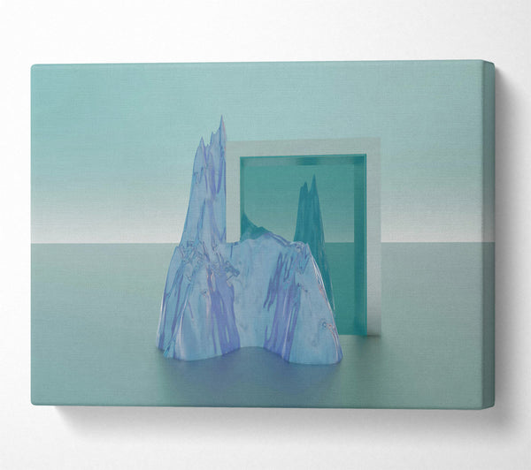  A Canvas Print of Blue Glass Mountain Canvas Wall Art
