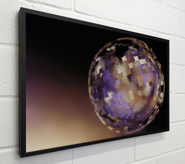 Purple Pixel Sphere