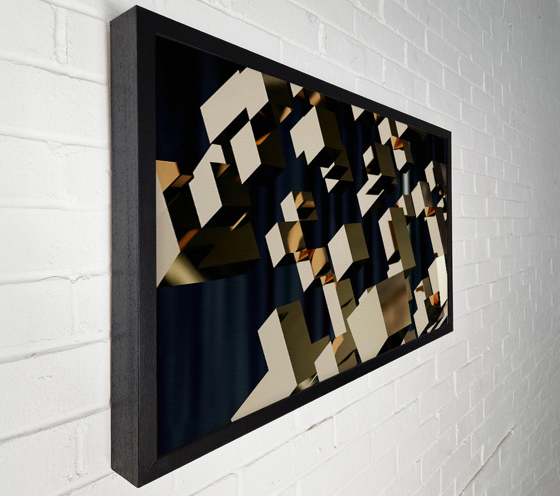  A Canvas Print of Beige Geometric Abstract Canvas Print