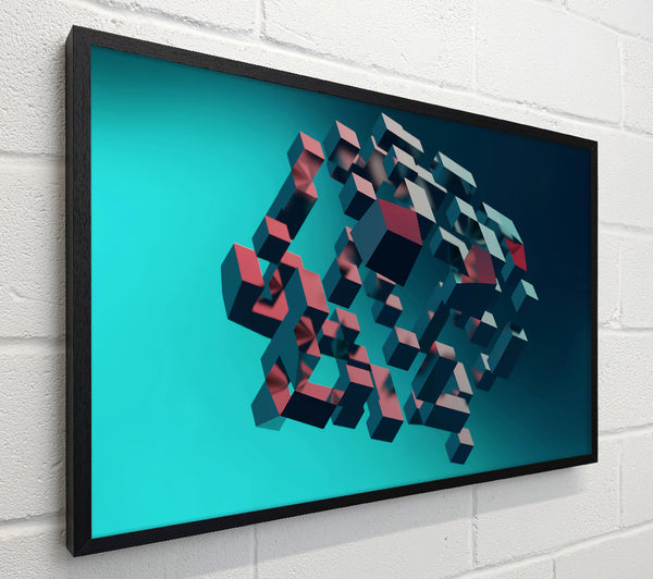 Teal Block Collapse