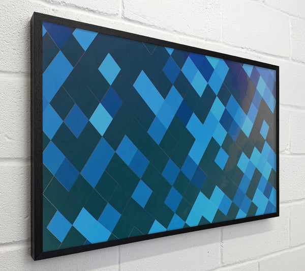 Azure Pixel Pattern