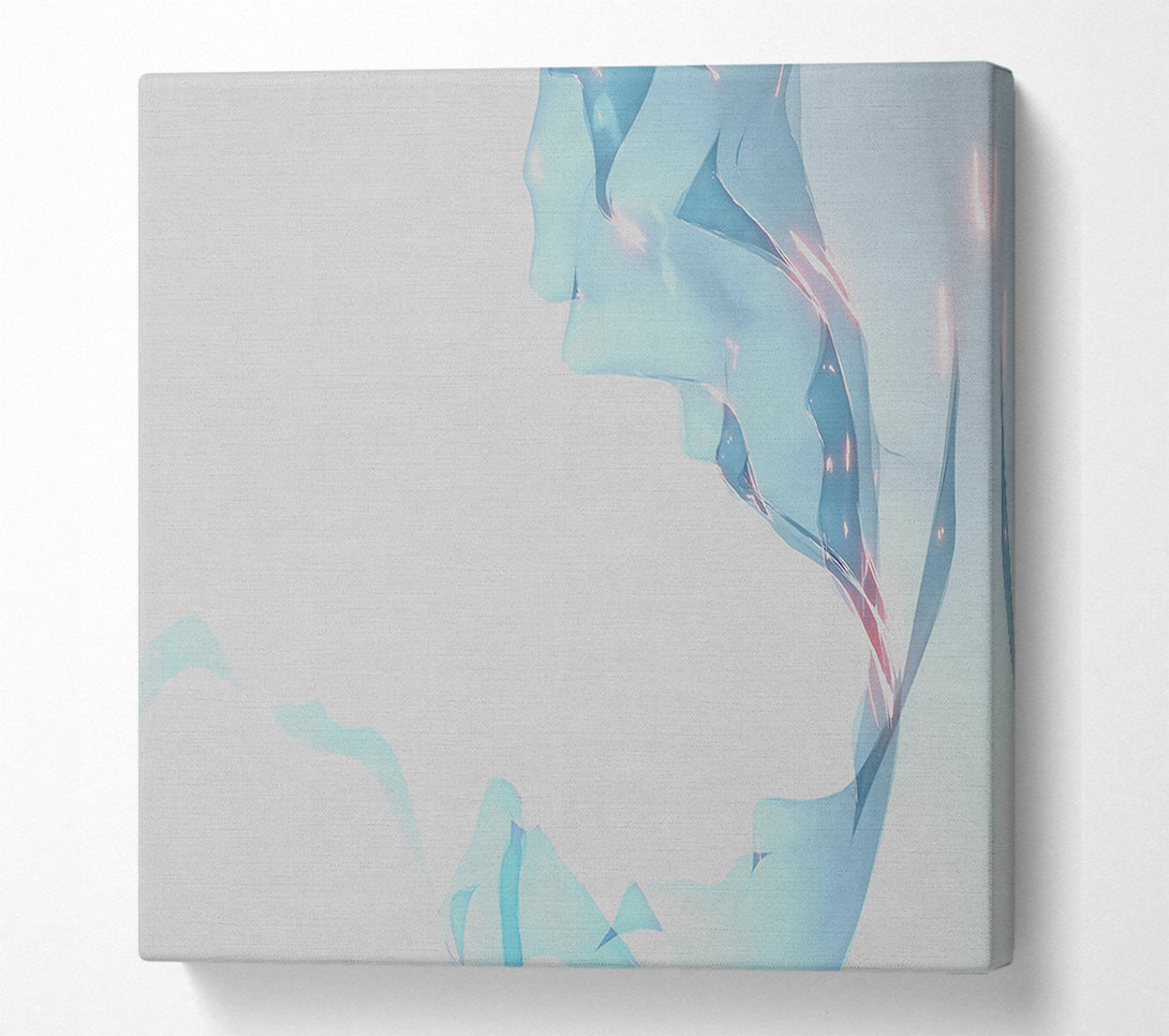  A Canvas Print of Azure Flowing Form Canvas Art