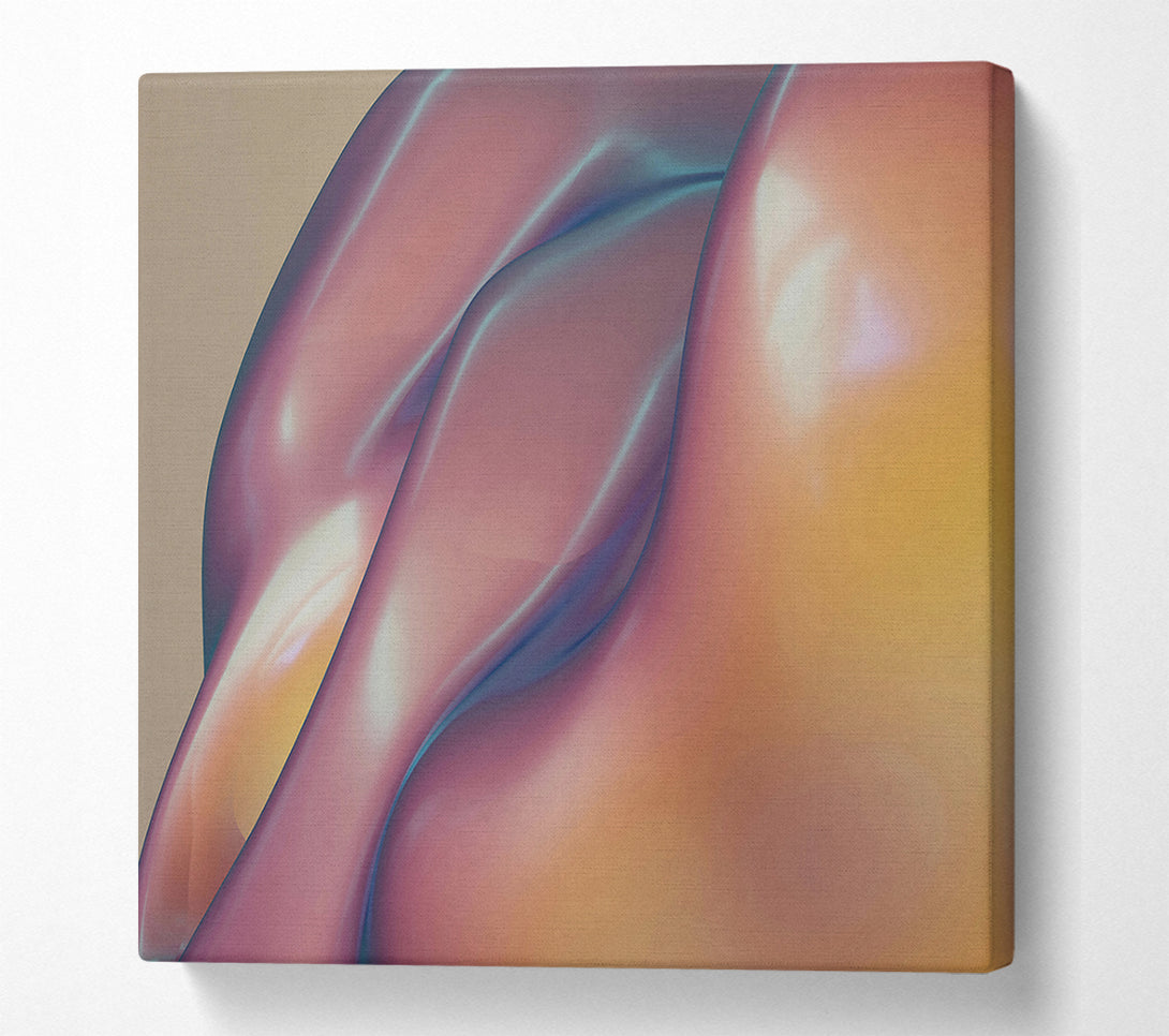  A Canvas Print of Crimson Fluid Forms Canvas Wall Art