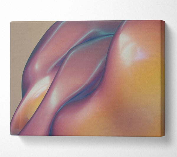  A Canvas Print of Crimson Fluid Forms Canvas Wall Art