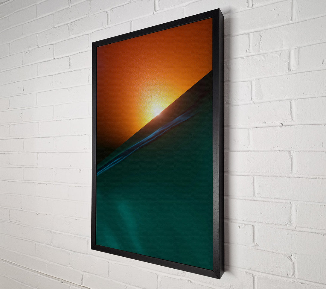  A Canvas Print of Emerald Sunset Glow Canvas Art